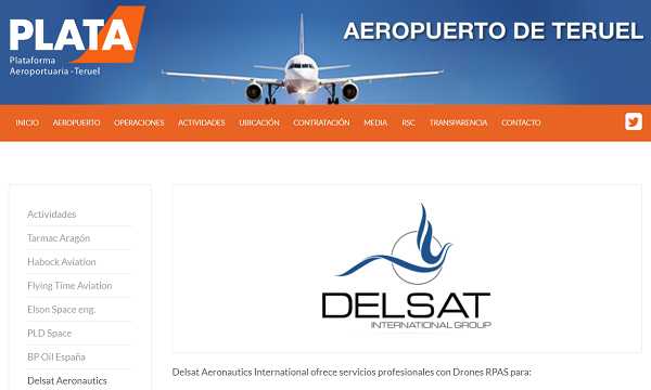 2017901 Delsat drones Aeropuerto de Teruel.
