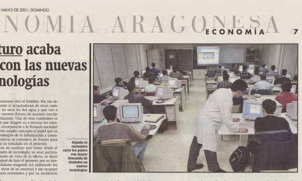 2001. Formación currícular dentro de los temarios profesionales, en este caso CISCO.